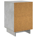 vidaXL Éjjeliszekrény Betonszürke 33,5 x 34,5 x 50 cm Szerelt Fa