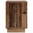 vidaXL Éjjeliszekrény Antik Fa 33,5 x 34,5 x 50 cm Szerelt Fa