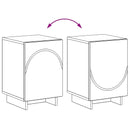 vidaXL Éjjeliszekrény 2 pcs Kézműves Tölgy 33,5 x 34,5 x 50 cm