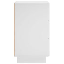 vidaXL Éjjeliszekrény 2 pcs Fehér 33,5 x 34,5 x 60 cm Szerelt Fa