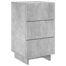 vidaXL Éjjeliszekrény Betonszürke 33,5 x 34,5 x 60 cm Szerelt Fa