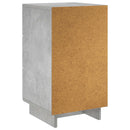 vidaXL Éjjeliszekrény 2 pcs Betonszürke 33,5 x 34,5 x 60 cm Szerelt Fa