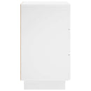 vidaXL Éjjeliszekrény Magasfényű Fehér 33,5 x 34,5 x 60 cm Szerelt Fa