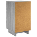 vidaXL Éjjeliszekrény 2 pcs Szürke Sonoma 33,5 x 34,5 x 60 cm