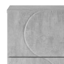 vidaXL Tálalószekrény Betonszürke 33,5 x 34,5 x 75 cm Szerelt Fa