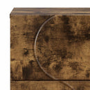 vidaXL Tálalószekrény Füstös Tölgy 33,5 x 34,5 x 75 cm Szerelt Fa