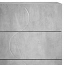 vidaXL Tálalószekrény Betonszürke 70 x 38 x 75 cm Szerelt Fa