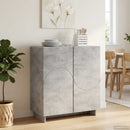 vidaXL Tálalószekrény Betonszürke 67 x 34,5 x 75 cm Szerelt fa