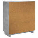 vidaXL Tálalószekrény Betonszürke 67 x 34,5 x 75 cm Szerelt fa