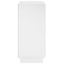 vidaXL Tálalószekrény Magasfényű Fehér 67 x 34,5 x 75 cm Szerelt fa