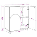 vidaXL Tálalószekrény Antik Fa 67 x 34,5 x 75 cm Szerelt fa