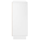vidaXL Tálalószekrény Magasfényű Fehér 85,5 x 31 x 75 cm Szerelt Fa