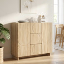 vidaXL Széf Sonoma Tölgy 85,5 x 31 x 75 cm Szerelt Fa