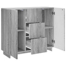 vidaXL Széf Szürke Sonoma 85,5 x 31 x 75 cm Szerelt Fa