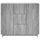 vidaXL Széf Szürke Sonoma 85,5 x 31 x 75 cm Szerelt Fa