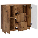 vidaXL Széf Antik Fa 85,5 x 31 x 75 cm Szerelt Fa