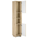vidaXL Fürdőszobaszekrény Sonoma Tölgy 36,5 x 38 x 180 cm Szerelt Fa