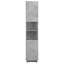 vidaXL Fürdőszobaszekrény Betonszürke 36,5 x 38 x 180 cm Szerelt Fa
