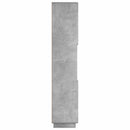 vidaXL Fürdőszobaszekrény Betonszürke 36,5 x 38 x 180 cm Szerelt Fa