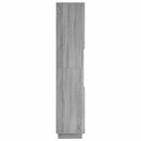 vidaXL Fürdőszobaszekrény Szürke Sonoma 36,5 x 38 x 180 cm Szerelt Fa