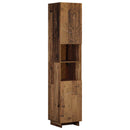 vidaXL Fürdőszobaszekrény Antik Fa 36,5 x 38 x 180 cm Szerelt Fa