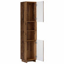 vidaXL Fürdőszobaszekrény Antik Fa 36,5 x 38 x 180 cm Szerelt Fa