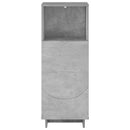 vidaXL Fürdőszobai szekrény Betonszürke 36.5 x 38 x 95 cm Szerelt Fa