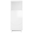 vidaXL Fürdőszobai szekrény Magasfényű Fehér 36.5 x 38 x 95 cm