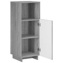 vidaXL Fürdőszobai szekrény Szürke Sonoma 36.5 x 38 x 95 cm Szerelt Fa