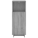 vidaXL Fürdőszobai szekrény Szürke Sonoma 36.5 x 38 x 95 cm Szerelt Fa