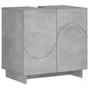 vidaXL Fürdőszobaszekrény Betonszürke 60 x 41 x 58 cm Szerelt Fa