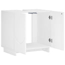 vidaXL Fürdőszobaszekrény Magasfényű Fehér 60 x 41 x 58 cm Szerelt Fa