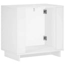 vidaXL Fürdőszobaszekrény Magasfényű Fehér 60 x 41 x 58 cm Szerelt Fa