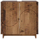 vidaXL Fürdőszobaszekrény Antik Fa 60 x 41 x 58 cm Szerelt Fa