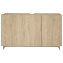 vidaXL Fürdőszobaszekrény Sonoma Tölgy 101 x 41 x 58 cm Szerelt fa