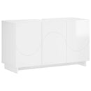 vidaXL Fürdőszobaszekrény Magasfényű Fehér 101 x 41 x 58 cm Szerelt fa