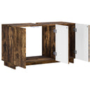 vidaXL Fürdőszobaszekrény Füstös Tölgy 101 x 41 x 58 cm Szerelt fa