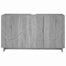 vidaXL Fürdőszobaszekrény Szürke Sonoma 101 x 41 x 58 cm Szerelt fa