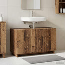 vidaXL Fürdőszobaszekrény Antik Fa 101 x 41 x 58 cm Szerelt fa