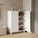 vidaXL Cipősszekrény 73 x 38 x 87,5 cm Szerelt Fa Fehér