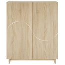 vidaXL Cipősszekrény 73 x 38 x 87,5 cm Szerelt Fa Sonoma Tölgy