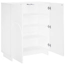 vidaXL Cipősszekrény 73 x 38 x 87,5 cm Szerelt Fa Magasfényű Fehér