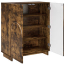 vidaXL Cipősszekrény 73 x 38 x 87,5 cm Szerelt Fa Füstös Tölgy