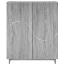 vidaXL Cipősszekrény 73 x 38 x 87,5 cm Szerelt Fa Szürke Sonoma