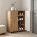 vidaXL Cipősszekrény 73 x 38 x 87,5 cm Szerelt Fa Kézműves Tölgy