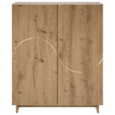 vidaXL Cipősszekrény 73 x 38 x 87,5 cm Szerelt Fa Kézműves Tölgy