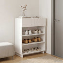 vidaXL Cipősszekrény 73 x 38 x 87,5 cm Szerelt fa Fehér