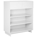 vidaXL Cipősszekrény 73 x 38 x 87,5 cm Szerelt fa Fehér