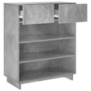 vidaXL Cipősszekrény 73 x 38 x 87,5 cm Szerelt fa Betonszürke