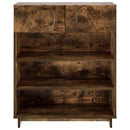 vidaXL Cipősszekrény 73 x 38 x 87,5 cm Szerelt fa Füstös Tölgy